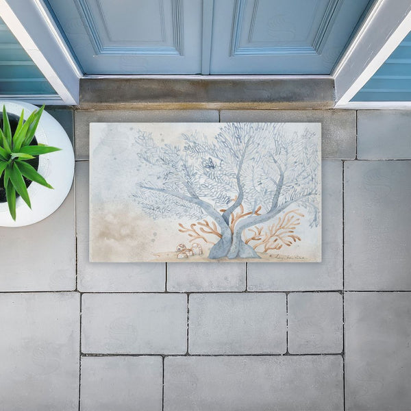 Stupell Industries Audrey Jeanne Roberts | Treasures From The Sea Non-Woven Door Mat