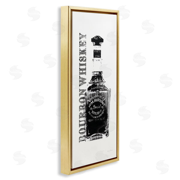 Stupell Industries Avery Tillmon | Bourbon Whiskey Alcohol Bottle Wall Art