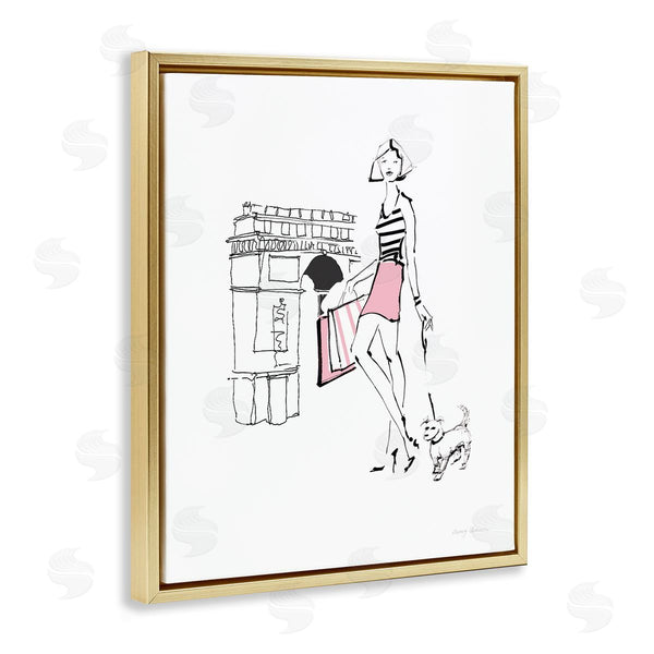 Stupell Industries Avery Tillmon | Chic Paris Fashion Dog Walker