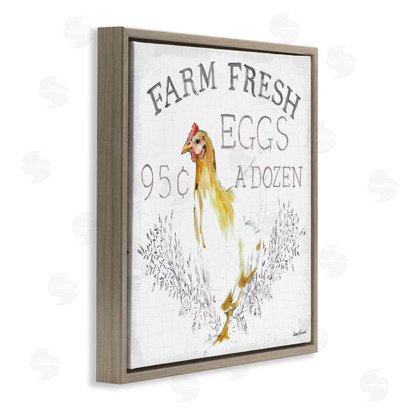 Stupell Industries Avery Tillmon | Chicken Farm Fresh Vintage Sign