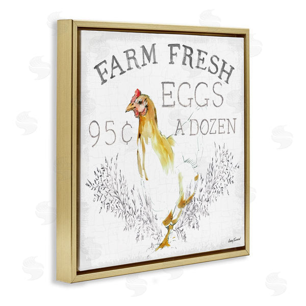 Stupell Industries Avery Tillmon | Chicken Farm Fresh Vintage Sign