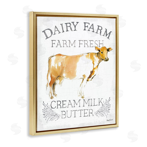 Stupell Industries Avery Tillmon | Country Cow Dairy Farm Sign