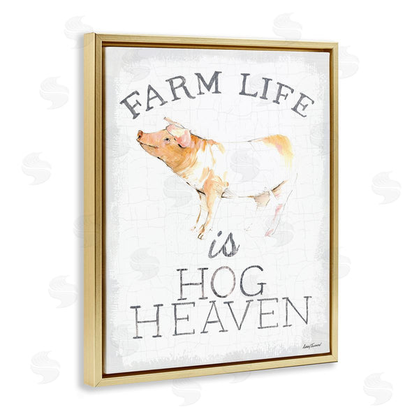 Stupell Industries Avery Tillmon | Farm Life Is Hog Heaven