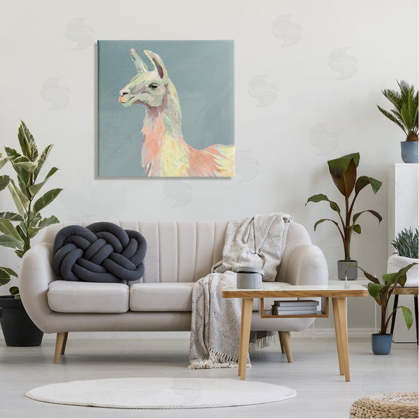 Stupell Industries Avery Tillmon | Pop Style Llama Portrait Wall Art