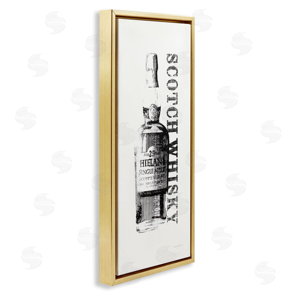 Stupell Industries Avery Tillmon | Scotch Whiskey Alcohol Bottle Wall Art