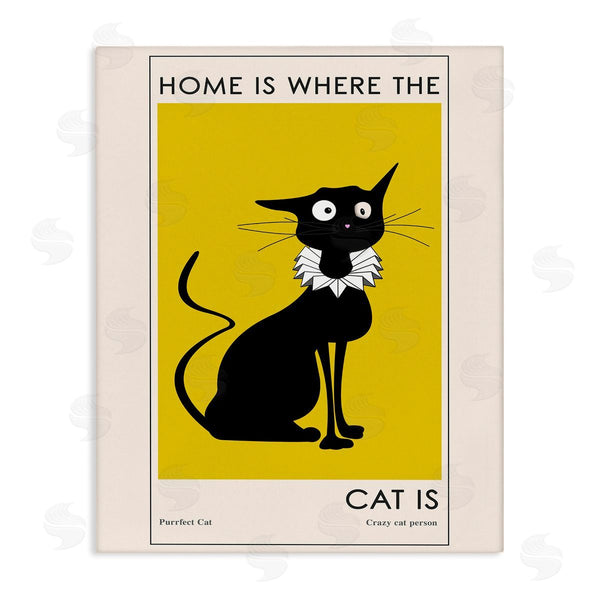 stupell industries Ayse | Home's Where Cat Is Wall Art