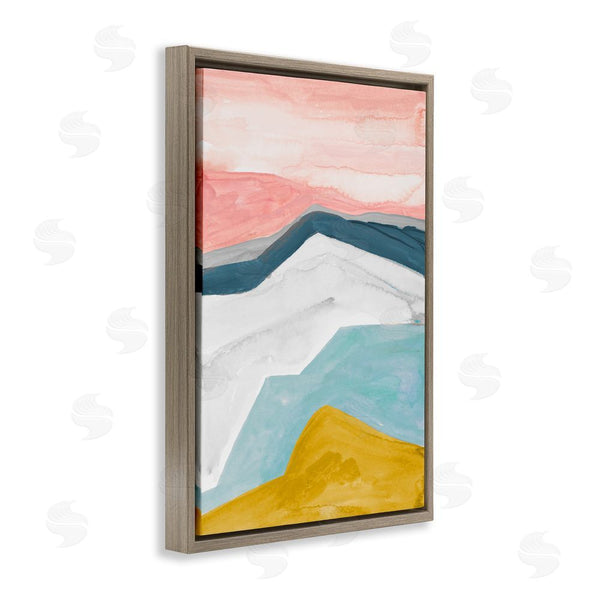 Stupell Industries B. Danelle | Pastel Geometric Mountains Wall Art