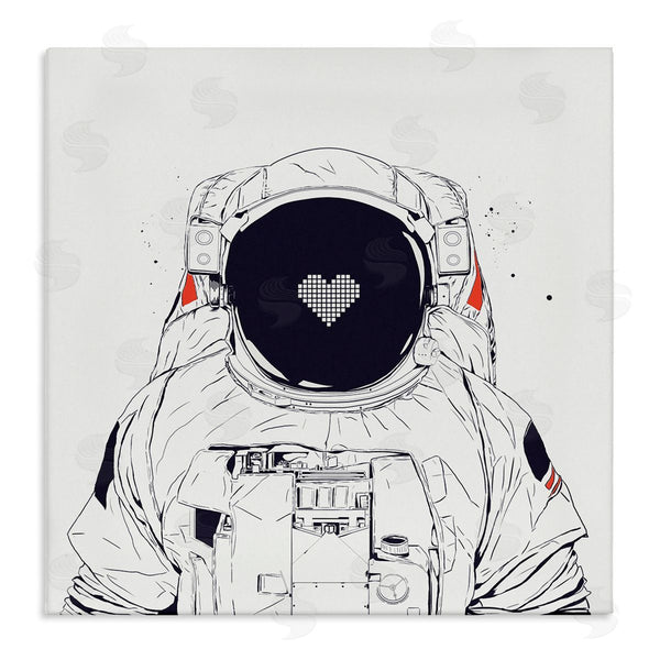 stupell industries Balazs Solti | Minimal Astronaut with Heart