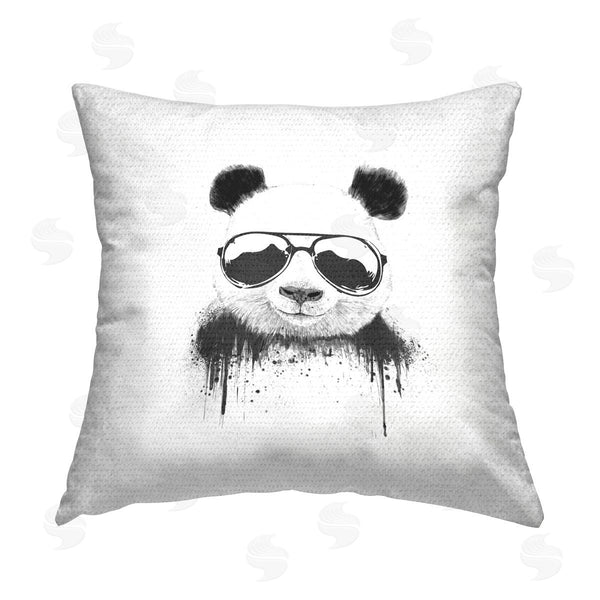 Stupell Industries Balazs Solti | Modern Fashionable Panda Printed Throw Pillow