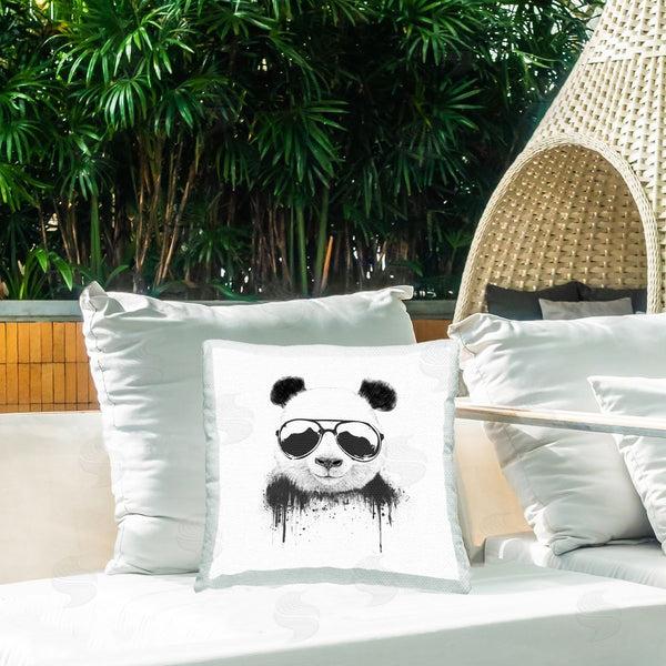 Stupell Industries Balazs Solti | Modern Fashionable Panda Printed Throw Pillow