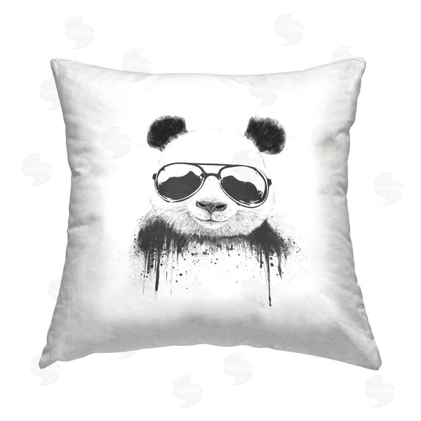 stupell industries Balazs Solti | Modern Fashionable Panda Printed Throw Pillow