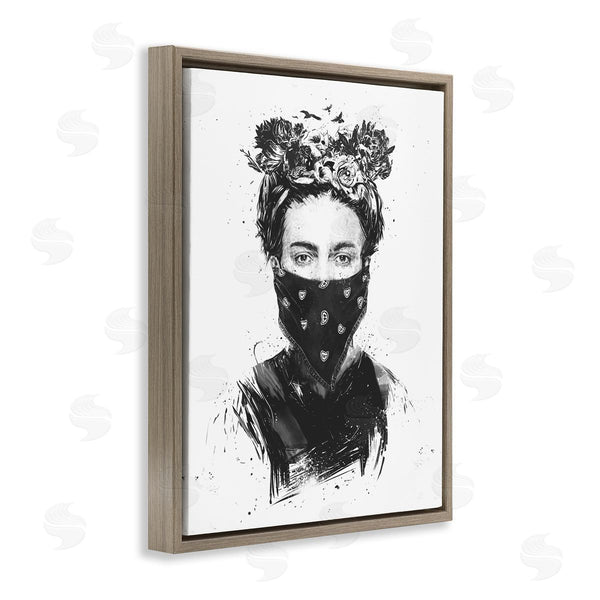 Stupell Industries Balazs Solti | Rebel Girl Female Portrait