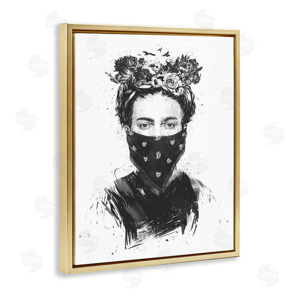 Stupell Industries Balazs Solti | Rebel Girl Female Portrait