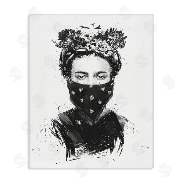 stupell industries Balazs Solti | Rebel Girl Female Portrait