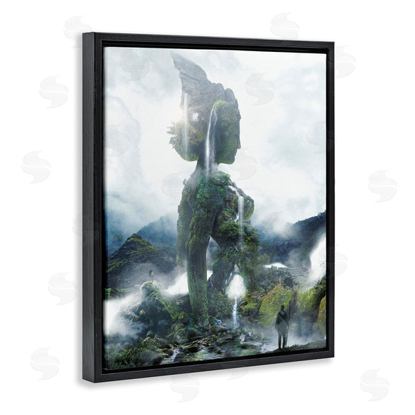 Stupell Industries Barrett Biggers | Mossy Nature Statue Of Woman