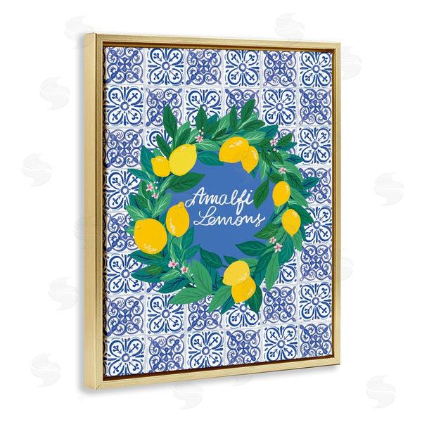 Stupell Industries Be Ni La | Amalfi Lemons On Tile Wall Art
