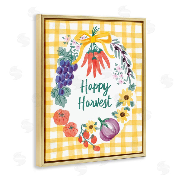 Stupell Industries Be Ni La | Happy Harvest Kitchen Wall Art