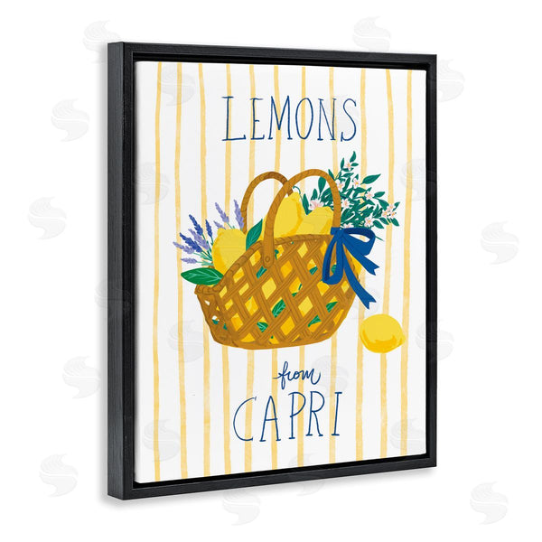 Stupell Industries Be Ni La | Lemon Basket From Capri