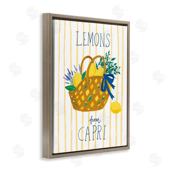 Stupell Industries Be Ni La | Lemon Basket From Capri