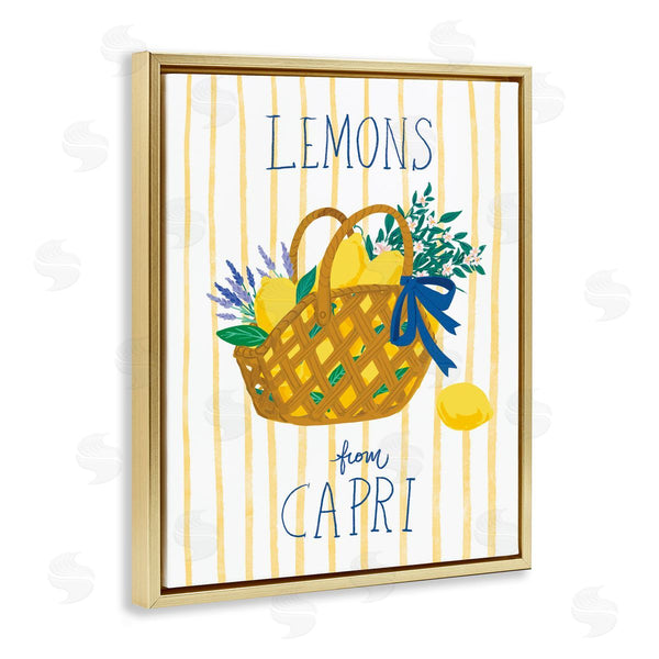 Stupell Industries Be Ni La | Lemon Basket From Capri