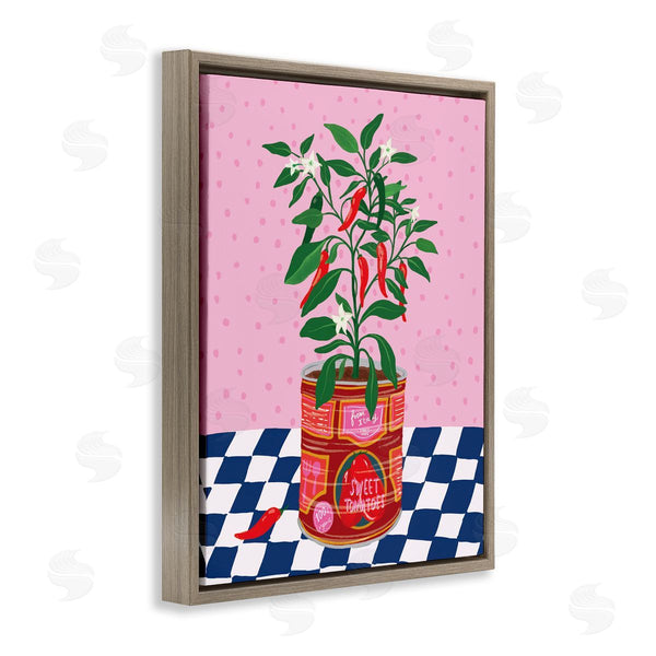 Stupell Industries Be Ni La | Pepper Plant In Tin Wall Art
