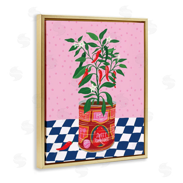 Stupell Industries Be Ni La | Pepper Plant In Tin Wall Art