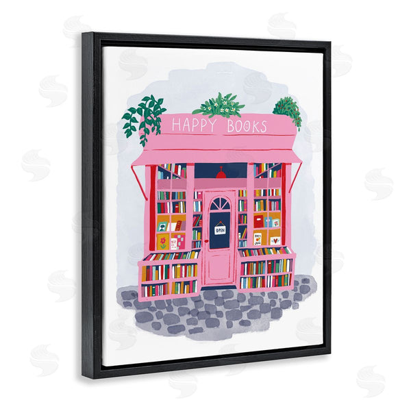 Stupell Industries Be Ni La | Pink Bookstore Shop Front