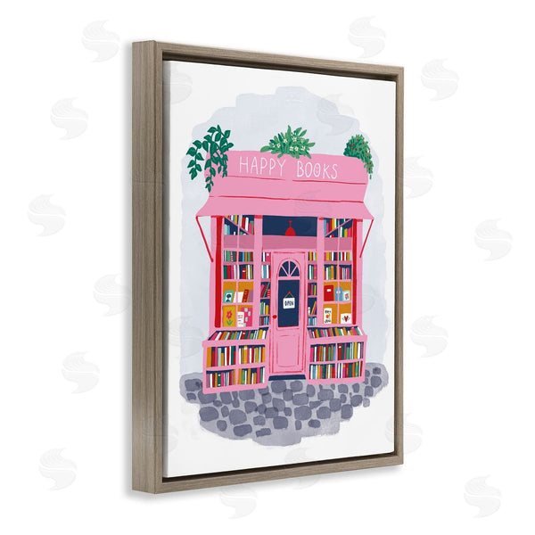 Stupell Industries Be Ni La | Pink Bookstore Shop Front