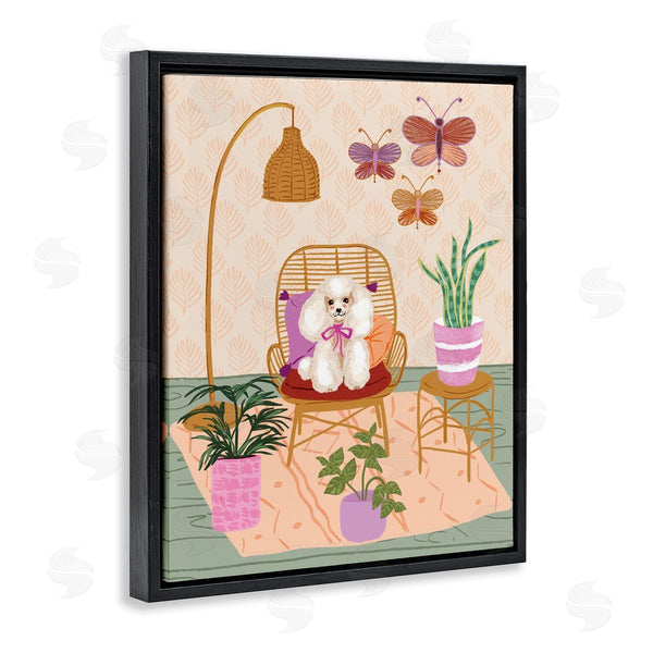 Stupell Industries Be Ni La | Pup In Whimsical Living Space Wall Art