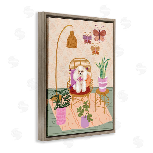 Stupell Industries Be Ni La | Pup In Whimsical Living Space Wall Art