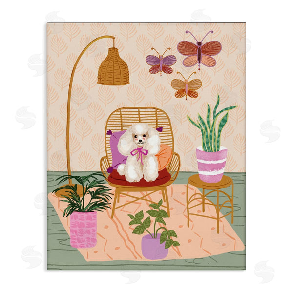 stupell industries Be Ni La | Pup in Whimsical Living Space Wall Art
