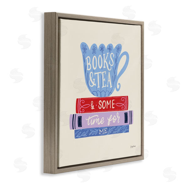 Stupell Industries Becky Thorns | Books Tea Time For Me
