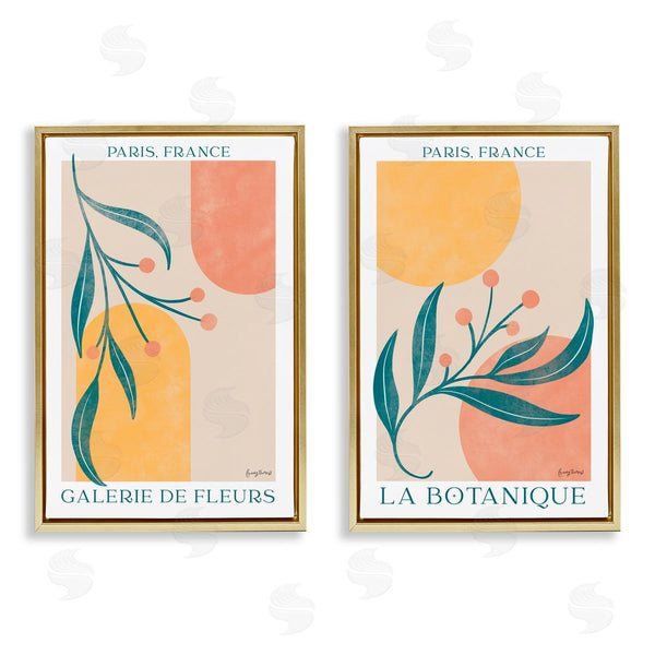 Stupell Industries Becky Thorns | Botanicals Over Geometrics