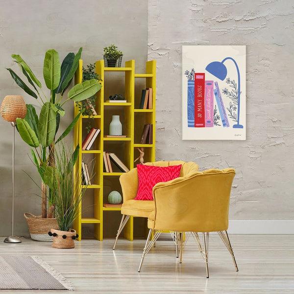 Stupell Industries Becky Thorns | So Many Books Little Time