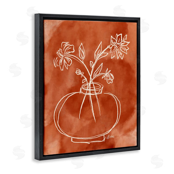 Stupell Industries Beki Marquardt | Ember Tone Minimal Flowers
