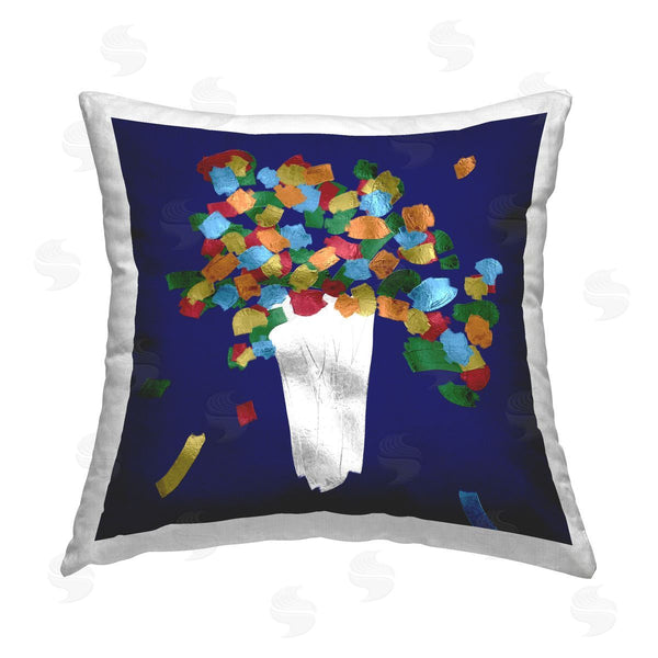 stupell industries Bellassai Art | Abstract Flower Vase Printed Throw Pillow