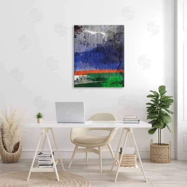 Stupell Industries Bellassai Art | Abstract Landscape Dark Storm Wall Art