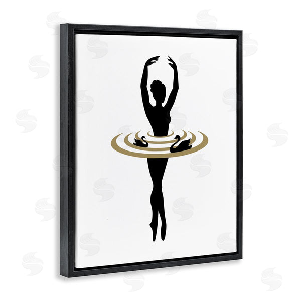 Stupell Industries Bellassai Art | Ballerina Dance Silhouette Wall Art