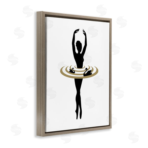Stupell Industries Bellassai Art | Ballerina Dance Silhouette Wall Art