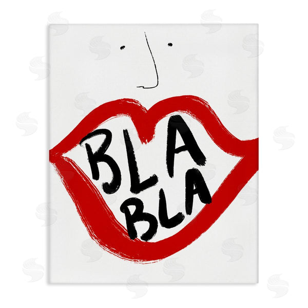 stupell industries Bellassai Art | Bla Bla Red Lips Wall Art