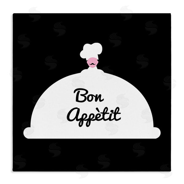stupell industries Bellassai Art | Bon Appetit Phrase Mustache Chef Modern Design Wall Art