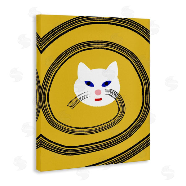Stupell Industries Bellassai Art | Cat Whiskers Meow Over Yellow Wall Art