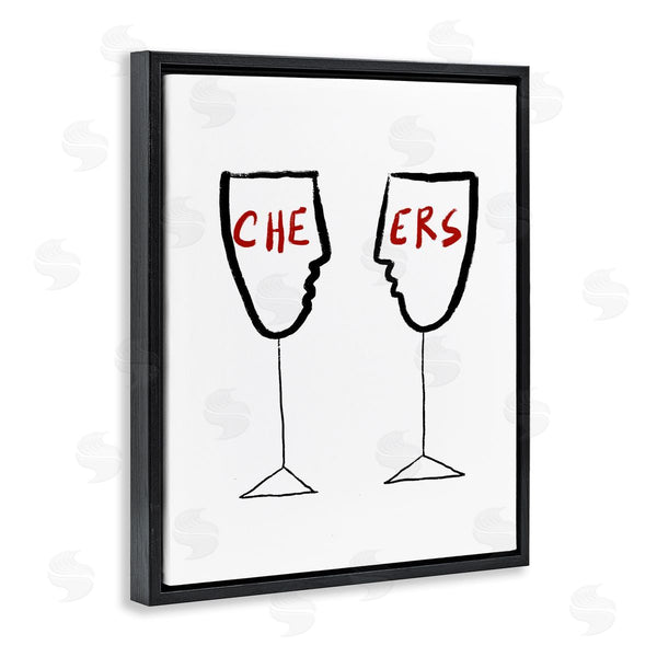 Stupell Industries Bellassai Art | Cheers With Wine Glasses Wall Art