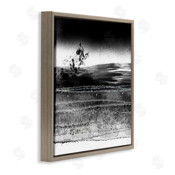 Stupell Industries Bellassai Art | Dusty Landscape Monochrome