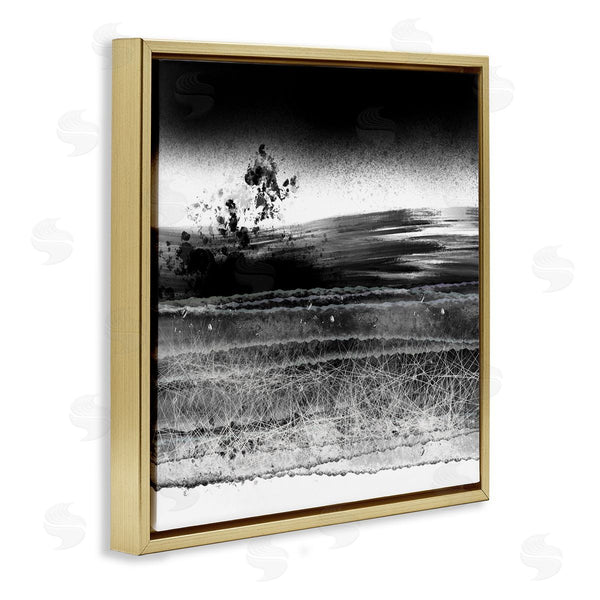 Stupell Industries Bellassai Art | Dusty Landscape Monochrome