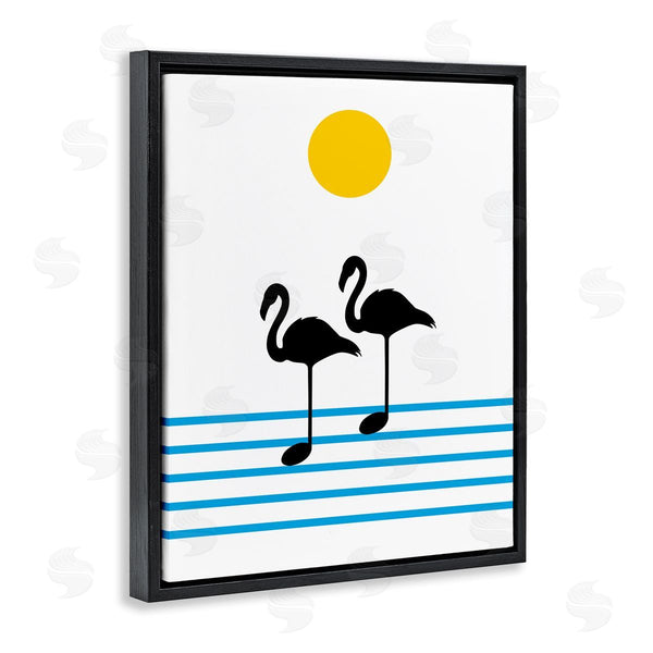 Stupell Industries Bellassai Art | Flamingo Silhouette Music Chart Wall Art