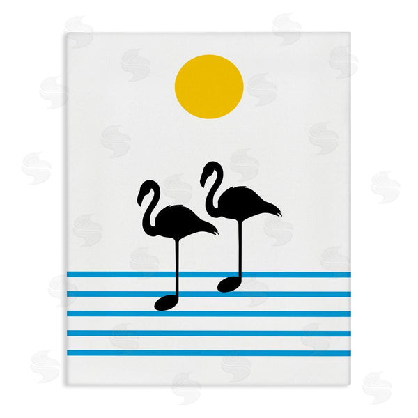 stupell industries Bellassai Art | Flamingo Silhouette Music Chart Wall Art