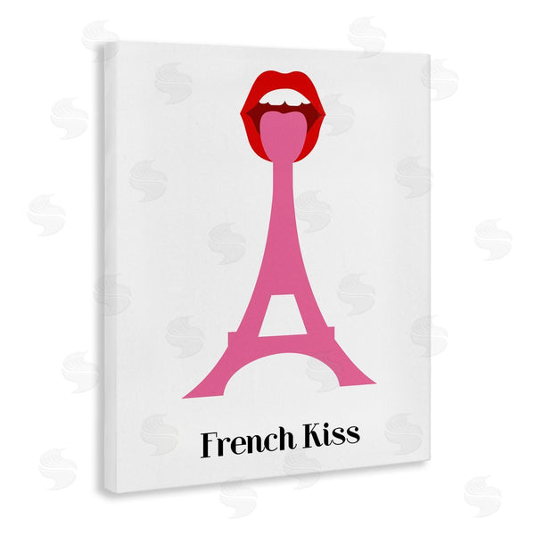 Stupell Industries Bellassai Art | French Kiss Pink Eifel Tower Wall Art