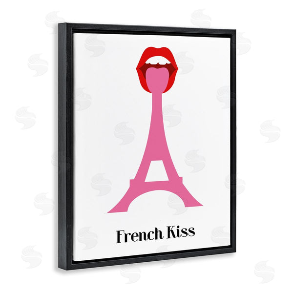 Stupell Industries Bellassai Art | French Kiss Pink Eifel Tower Wall Art