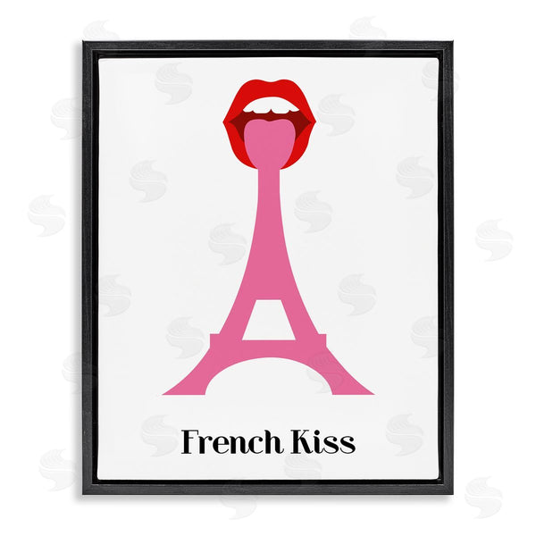 stupell industries Bellassai Art | French Kiss Pink Eifel Tower Wall Art